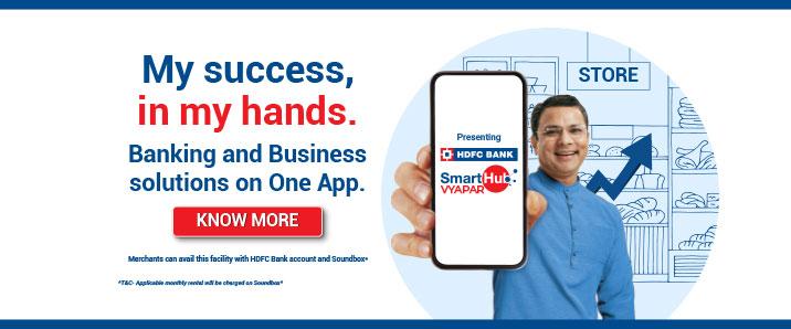 HDFC Bank Smarthub Vyapar App - Online business Solutions on One App